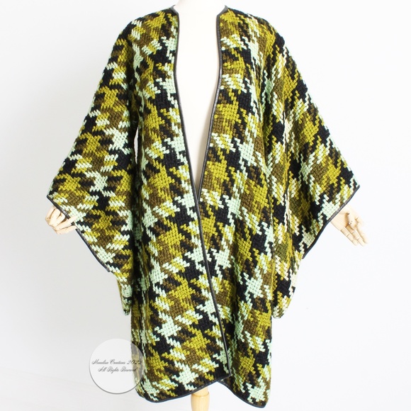 Bonnie Cashin for Sills Coat Oversized Trailing Sleeves Vintage Knit Documented - Picture 12 of 15